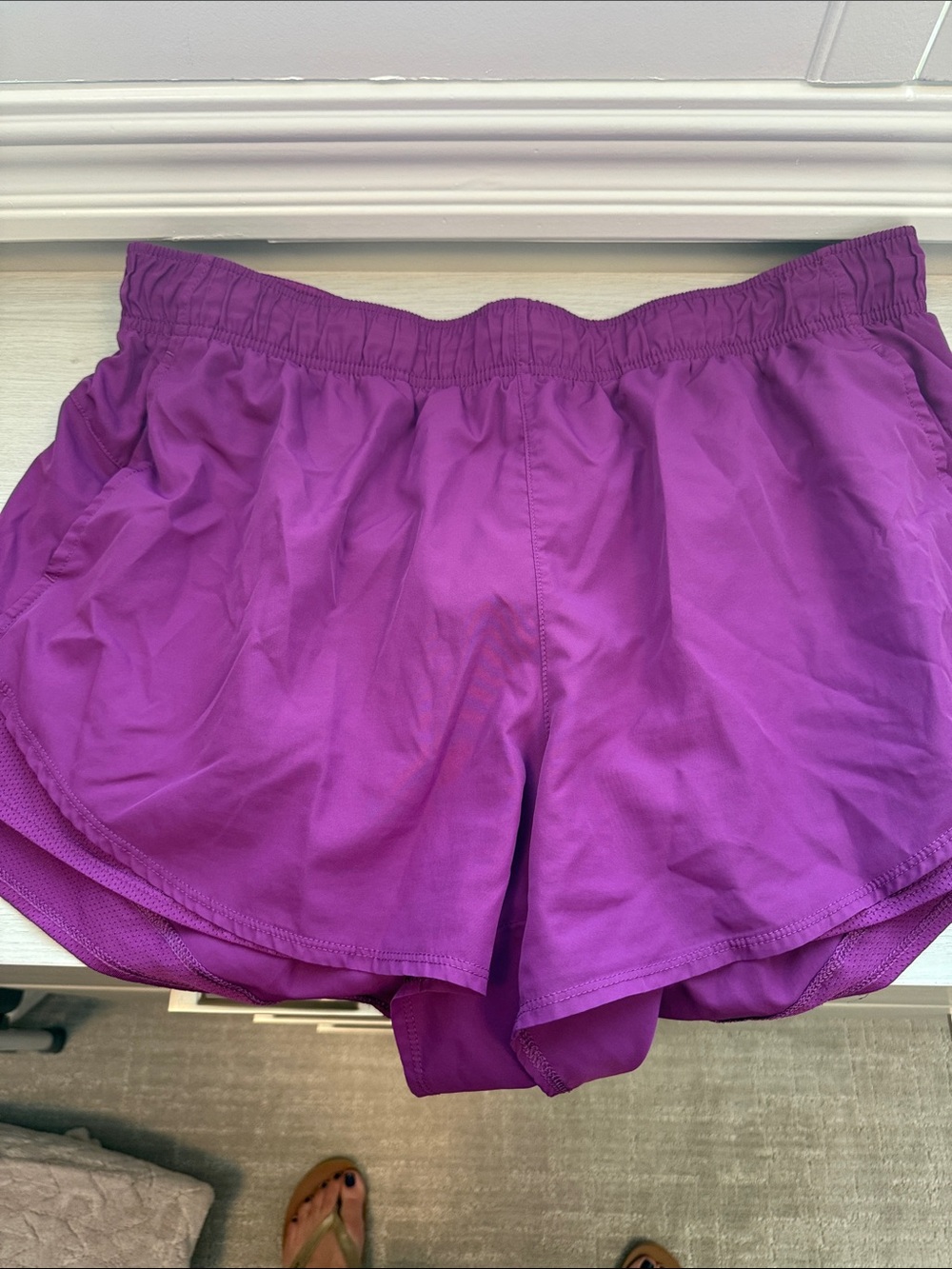 Athletic Works Purple Women's Athletic Shorts